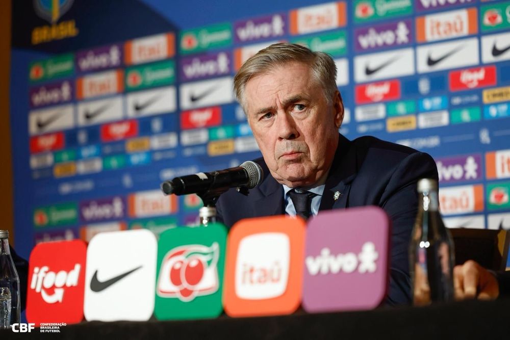 Carlo Ancelotti concede entrevista coletiva da Seleção Brasileira antes da Copa do Mundo de 2026