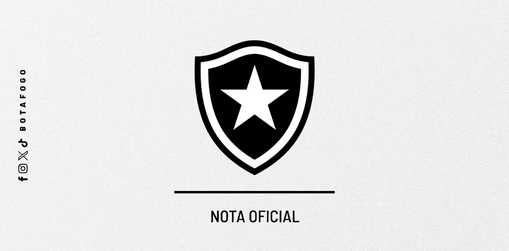 Arte oficial do Botafogo para nota sobre a SAF do clube.