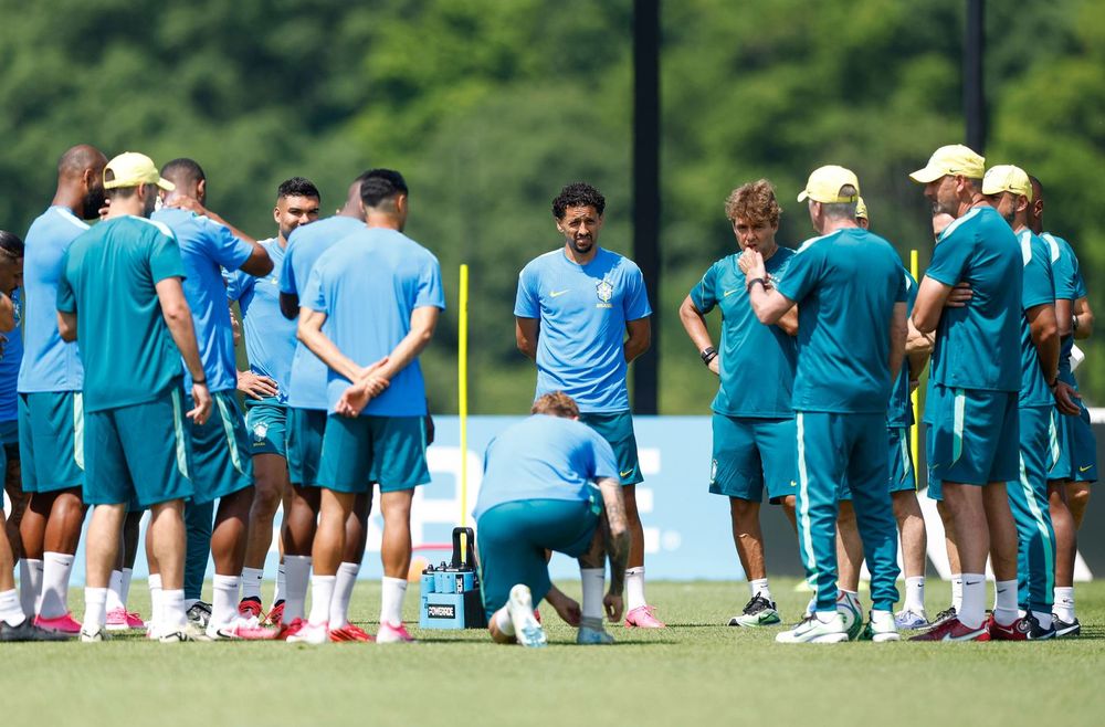 Treino da Seleção Brasileira antes da estreia na Copa do Mundo de 2026