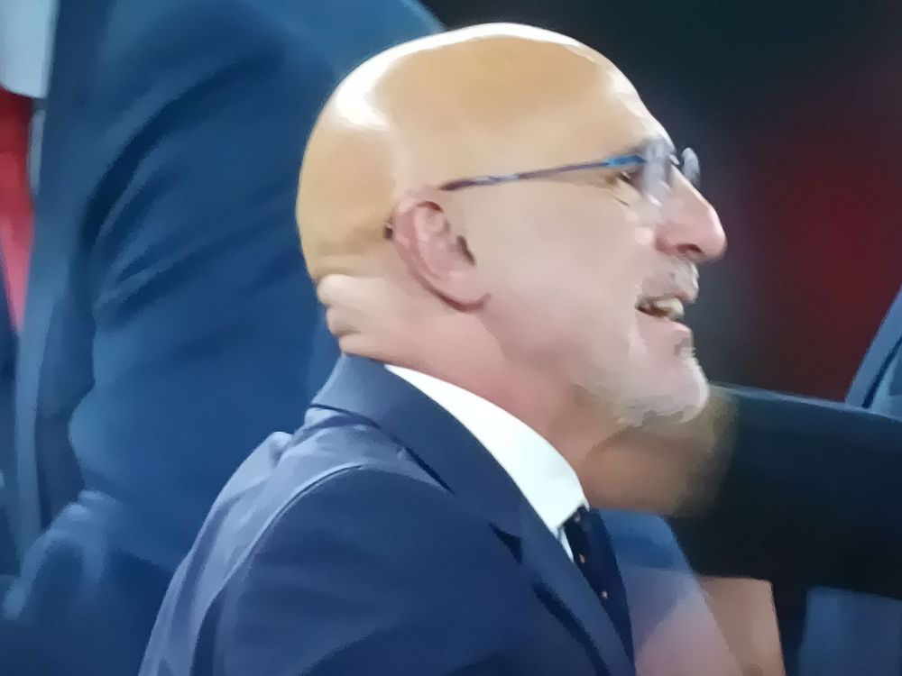 Luis de la Fuente, técnico da seleção espanhola, durante evento em 2024