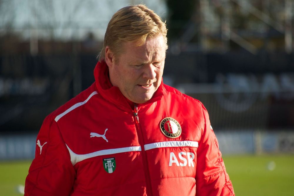 Ronald Koeman, técnico da Holanda, durante evento público