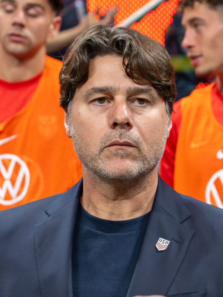 Mauricio Pochettino durante partida da seleção dos Estados Unidos contra a Bélgica em 2026