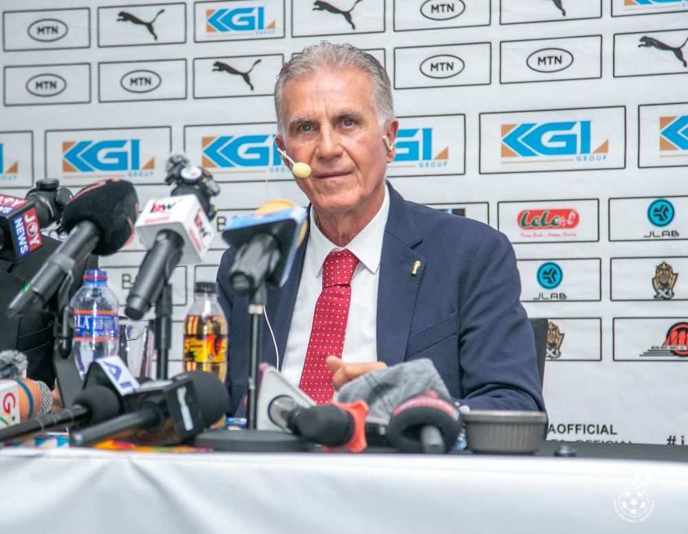 Carlos Queiroz durante apresentação como técnico da seleção de Gana