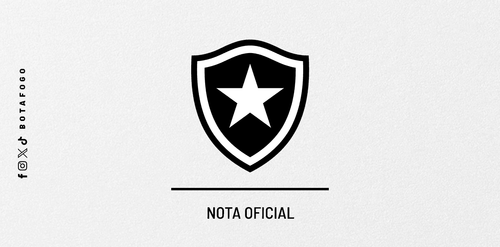 Arte oficial do Botafogo para nota sobre a SAF do clube.