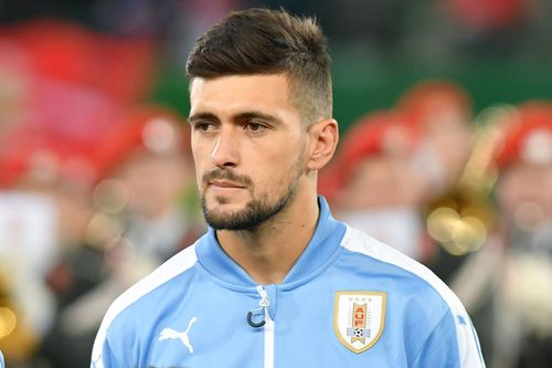 Giorgian de Arrascaeta em amistoso do Uruguai contra a Áustria
